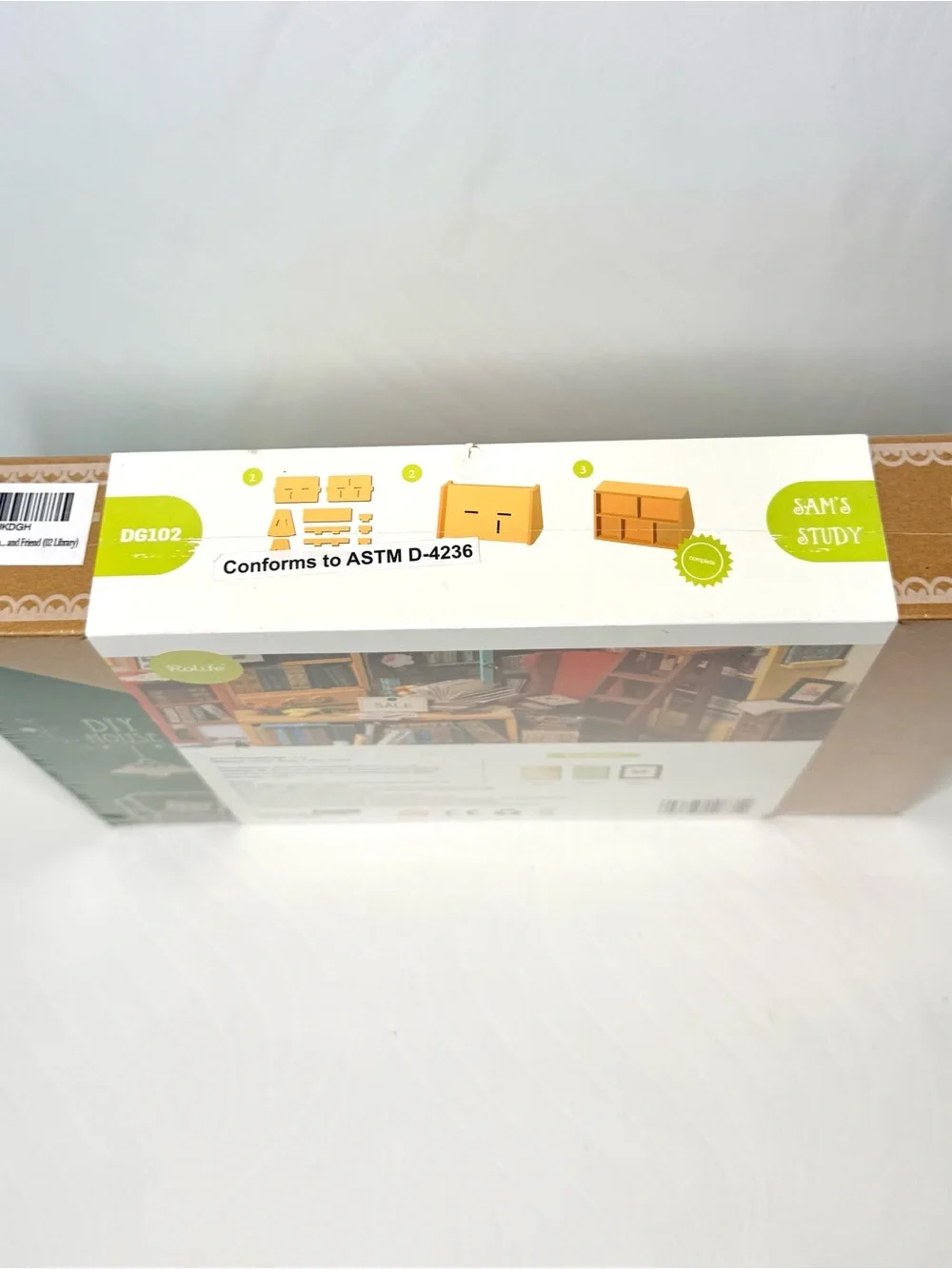 Rolife DIY Miniature House Kit - Sam’s Study (Library / Bookstore) with LED Ligh
